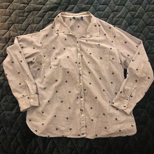 “The Classic Shirt” in a fun kitty cat print!